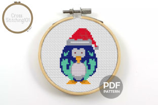 A Designer’s Take on Penguin Xmas Modern Cross Stitch Pattern