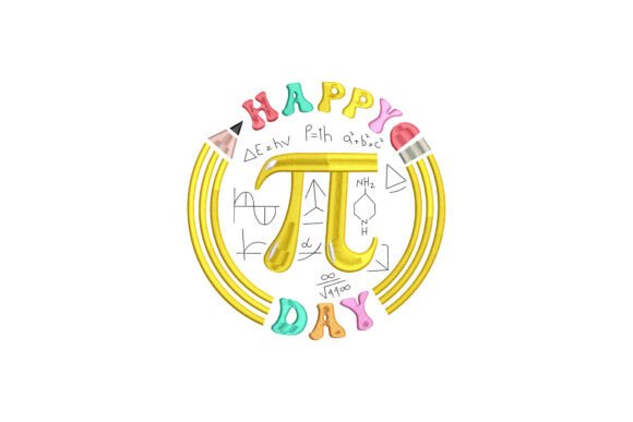 A Real Embroidery Designer's Review of the Happy Pi Day Design