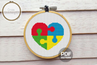 Autism Puzzle Pieces Heart Cross Stitch: A Designer’s Take