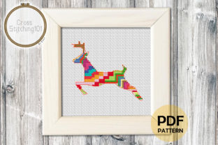 Deer Running Modern Cross Stitch Pattern Review