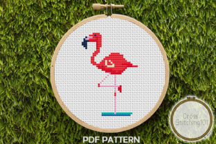 Flamingo Modern Cross Stitch Pattern: Boutique Sweatshirt Review