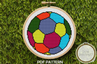 Football Modern Cross Stitch Pattern for Apparel Review