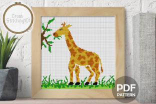 Giraffe Eating Modern Cross Stitch: Holiday Product Review