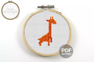 Giraffe Modern Cross Stitch Pattern: Apparel Embroidery Review