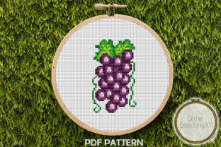 Grapes Modern Cross Stitch Pattern: Seasonal Stitching Review