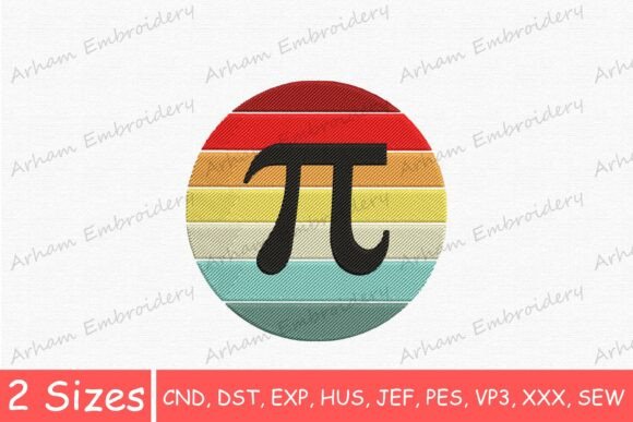 Professional Review of the Retro Pi Day Embroidery Design