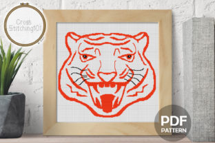 Roaring Tiger Head Modern Cross Stitch Review