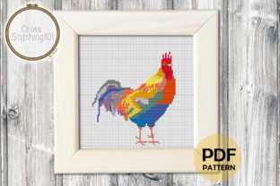 Rooster Modern Cross Stitch Pattern: A Designer's Take