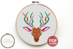 Stag Deer Modern Cross Stitch Pattern: Boutique Apparel Review