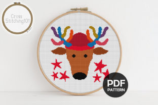X-Mas Deer Modern Cross Stitch Pattern Review